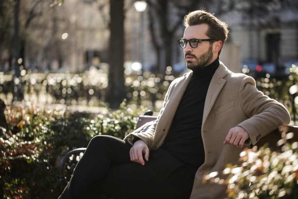 Man with clean, beard nicely trimmed